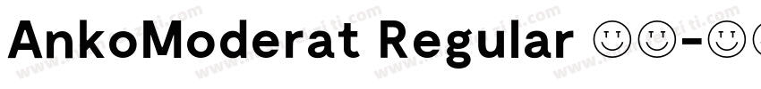 AnkoModerat Regular 常规字体转换